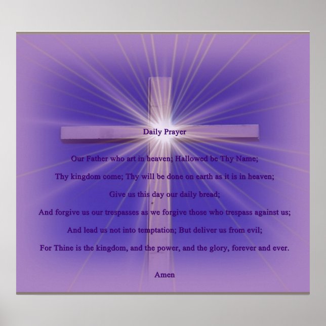 Daily prayer poster (Front)
