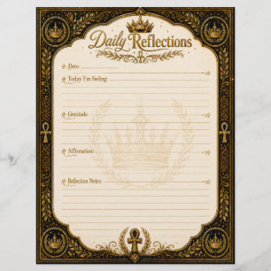 Daily Reflections – Crowned with Purpose  Custom Letterhead