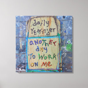 daily reminder canvas print