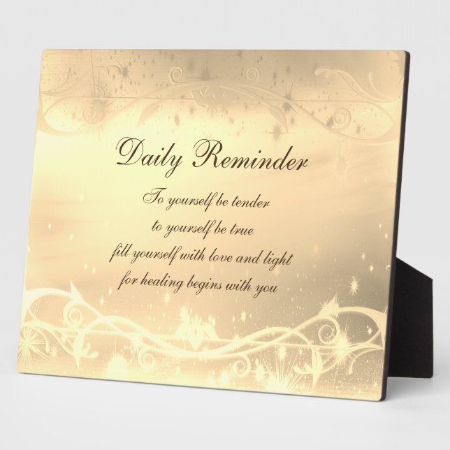 Daily Reminder Plaque (Side)