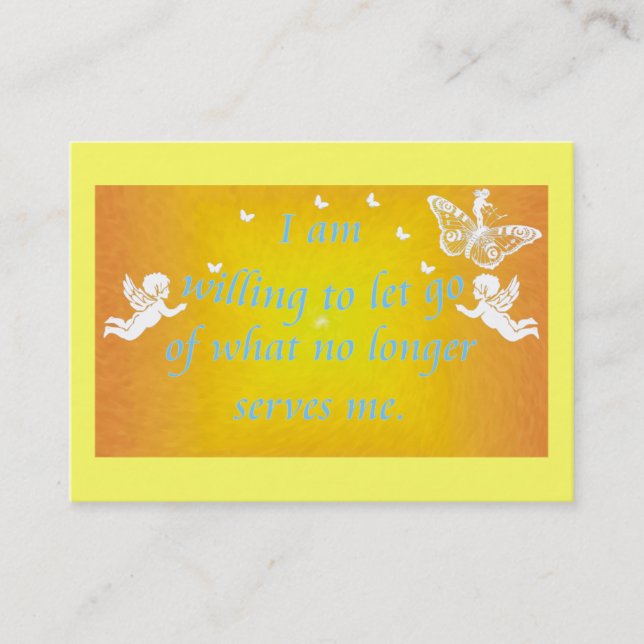 Daily Reminder - Willing To Let Go Appointment Card (Front)