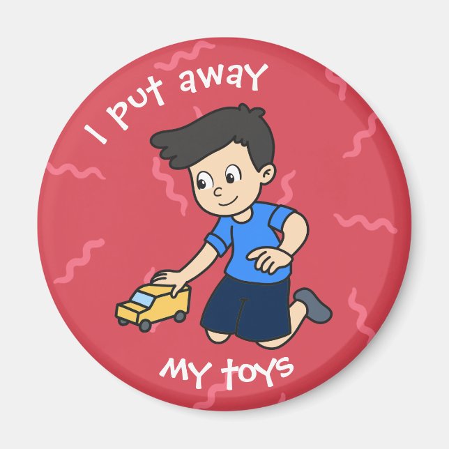 Daily Routine for Kids - Boy Magnet (Front)