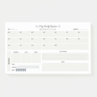 Daily Routine Planner Post-it Notes