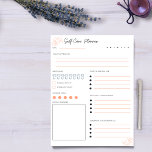 Daily Self-Care Notepad<br><div class="desc">Use this Self-Care notepad to take accountability of your well-being daily. Easily track your mental and physical health each day. Write down daily affirmations and reasons to be grateful everyday.</div>