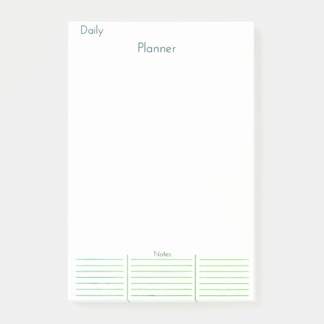 Daily Sketch Planner Sticky post it notes (Front)