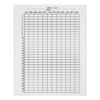 Daily Steps Log Sheets for Months of the Year