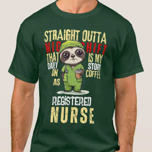Daily Story Night Shift Travel Nurse Nursing T-Shirt