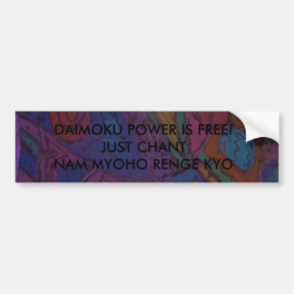 DAIMOKU POWER BUMPER STICKER