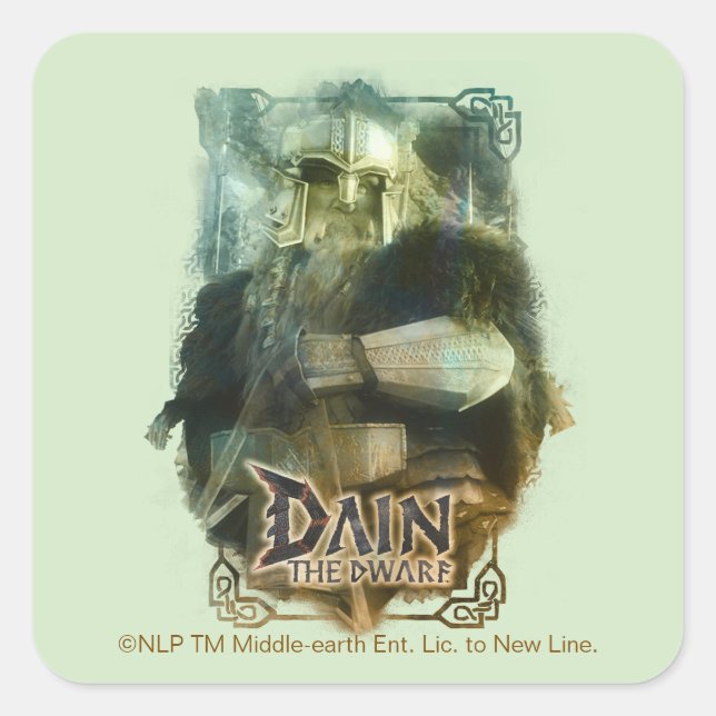 DAIN THE DWARF™ SQUARE STICKER (Front)