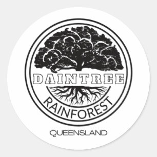 Daintree Rainforest Classic Round Sticker