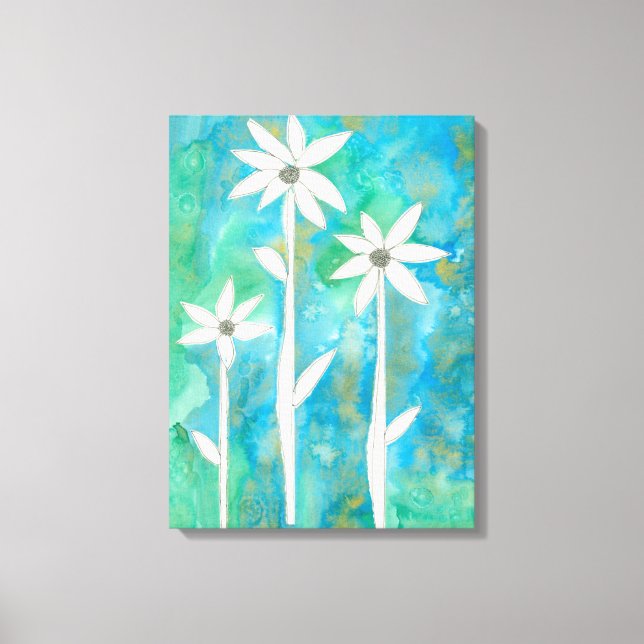 Dainty Daisies I Canvas Print (Front)