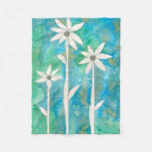 Dainty Daisies I Fleece Blanket