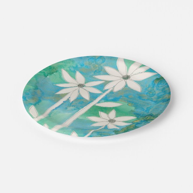 Dainty Daisies II Paper Plate (Angled)