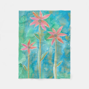 Dainty Daisies III Fleece Blanket