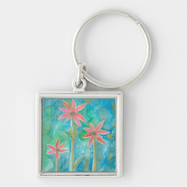Dainty Daisies III Key Ring (Front)