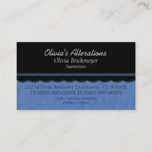 Dainty Diva Business Card, Brilliant Blue Card