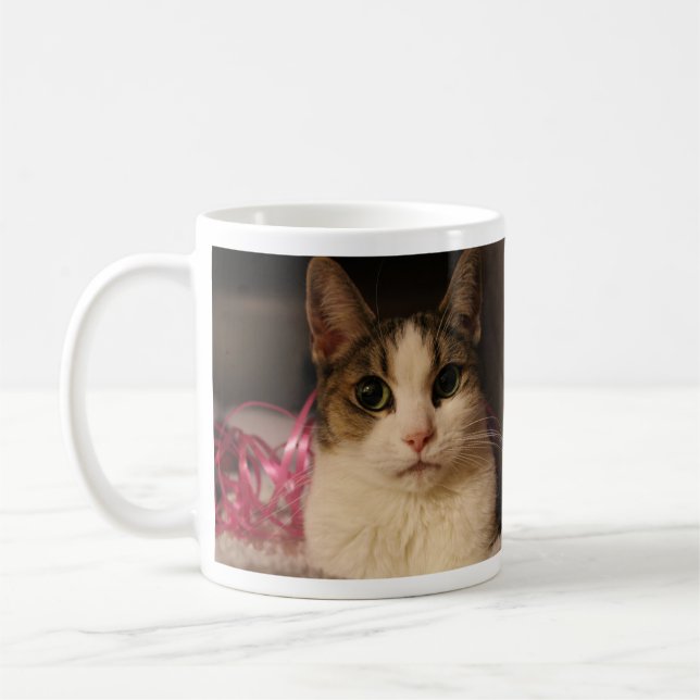 Dainty Doll-Pink Ribbon Edition Mug (with text) (Left)