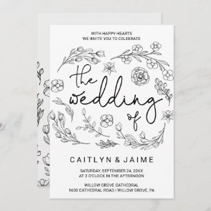 Dainty Elegance The Wedding Of Invitation