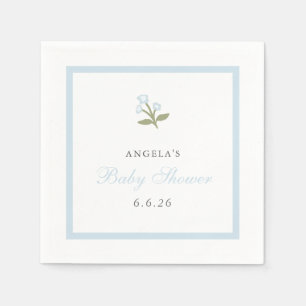 Dainty Floral Baby Shower Napkin