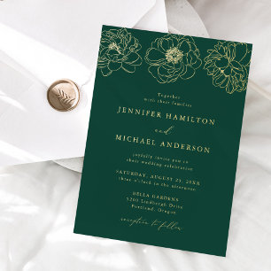 Dainty Floral Green Wedding