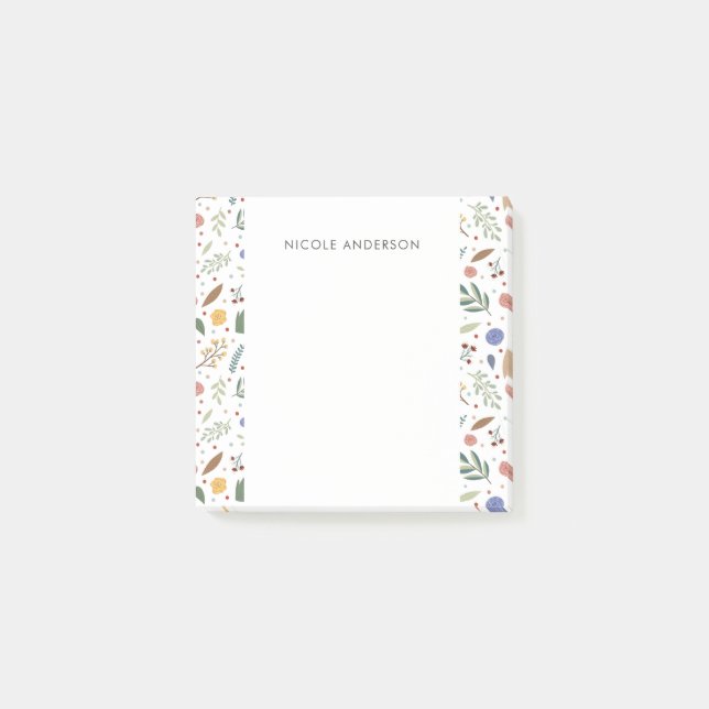Dainty Floral Post-it Notes (Front)