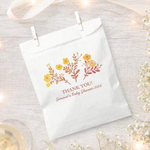 Dainty Florals Elegant THANK YOU BABY SHOWER Favour Bags