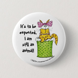 Dainty Garbage Kitty 6 Cm Round Badge