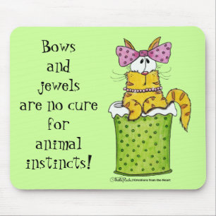 Dainty Garbage Kitty Mouse Pad