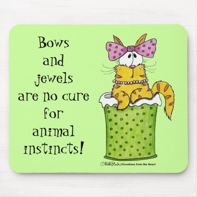 Dainty Garbage Kitty Mouse Pad (Front)