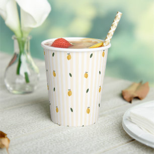 Dainty Lemon Pattern Party Paper cup