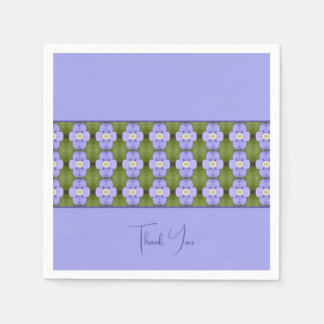 Dainty Purple Floral Napkin