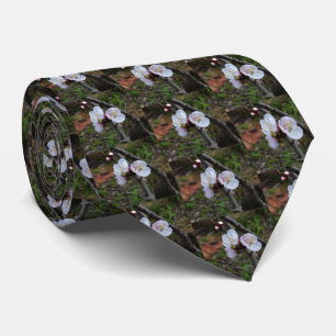Dainty White Blossoms, Neck Tie