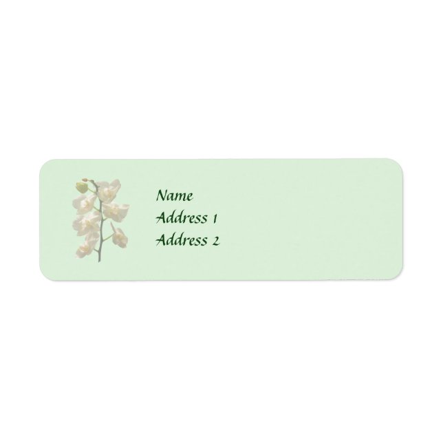 Dainty White Orchids Wedding Products (Front)