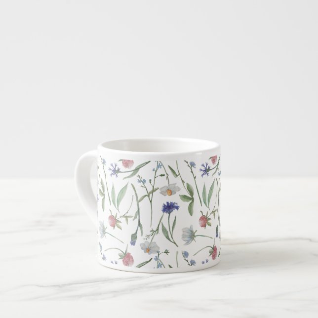 Dainty wild flowers  espresso cup (Front Left)