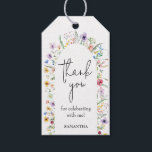 Dainty Wildflower Bridal Shower Gift Tags<br><div class="desc">These beautiful bridal shower favour tags feature dainty watercolor wildflowers surrounding your thank you and message in chic lettering. MATCHING items in our collection.</div>