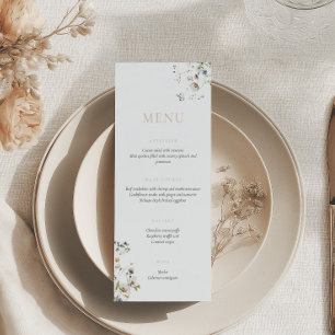 Dainty Wildflower Soft Tan Menu