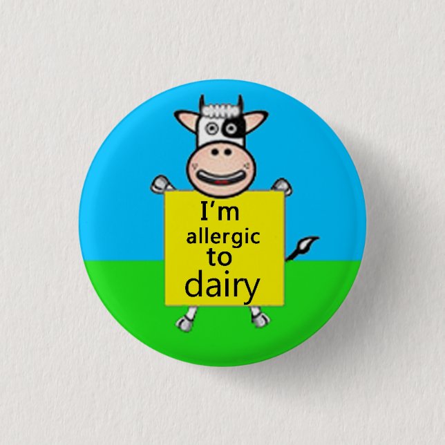Dairy Allergy Alert 3 Cm Round Badge (Front)