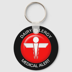Dairy Allergy Key Ring