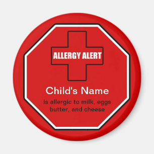 Dairy Allergy Medical Allert Std Magnet