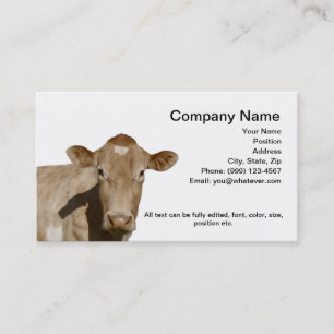 Dairy Cow Business Card