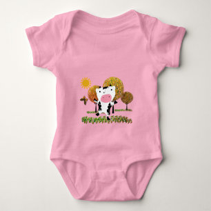 Dairy Farm New Baby Cute Cow Jelly Bean Sweet Tree Bodysuit