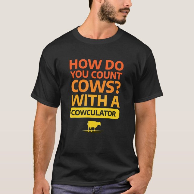 Dairy Farming For A Cow Farmer T-Shirt (Front)