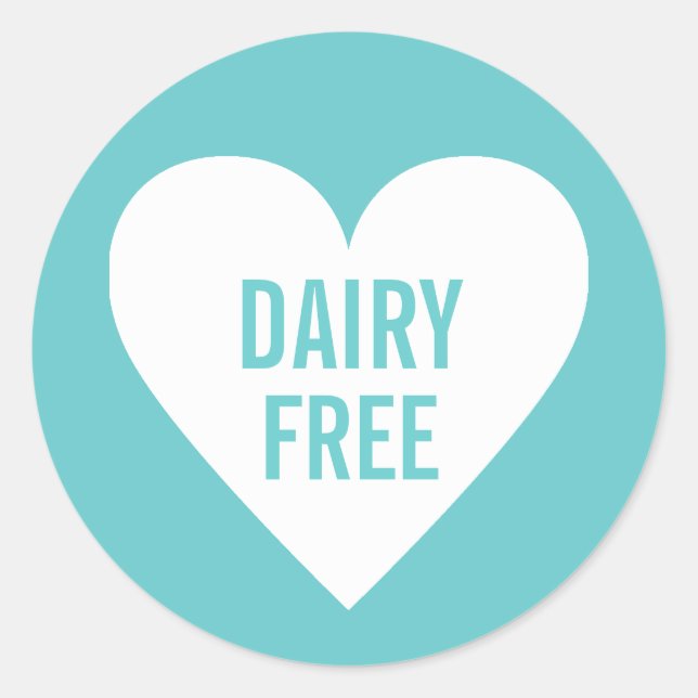 Dairy Free Allergy Safe Culinary Label (Front)