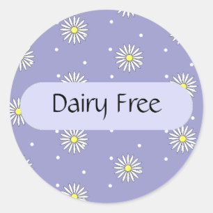 Dairy Free Food Label for Buffets and Picnics