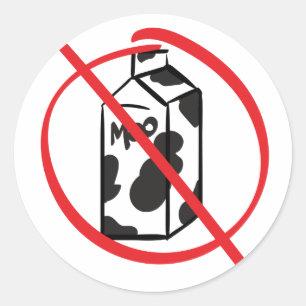 Dairy Free Product Classic Round Sticker