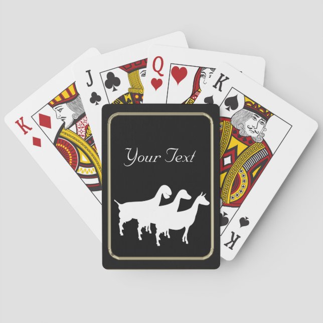 Dairy Goat Playing Cards (Back)