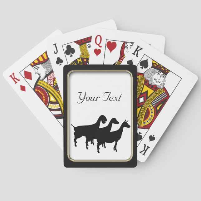 Dairy Goat Playing Cards (Back)