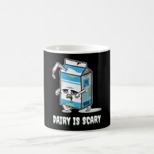 Dairy Is Scary Funny Halloween Zombie Milk Kawaii Coffee Mug