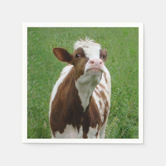 Dairy Milk Cow on the Farm Napkin (Front)