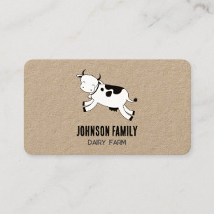 Dairy Milk Farmer Business Card